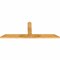 Ekena Millwork Portland Rough Sawn Timber Gable Bracket, Western Red Cedar, 60"W x 22"H x 2"D x 4"F, 9/12 Pitch GBW060X22X0204POR00RWR - alternate 3